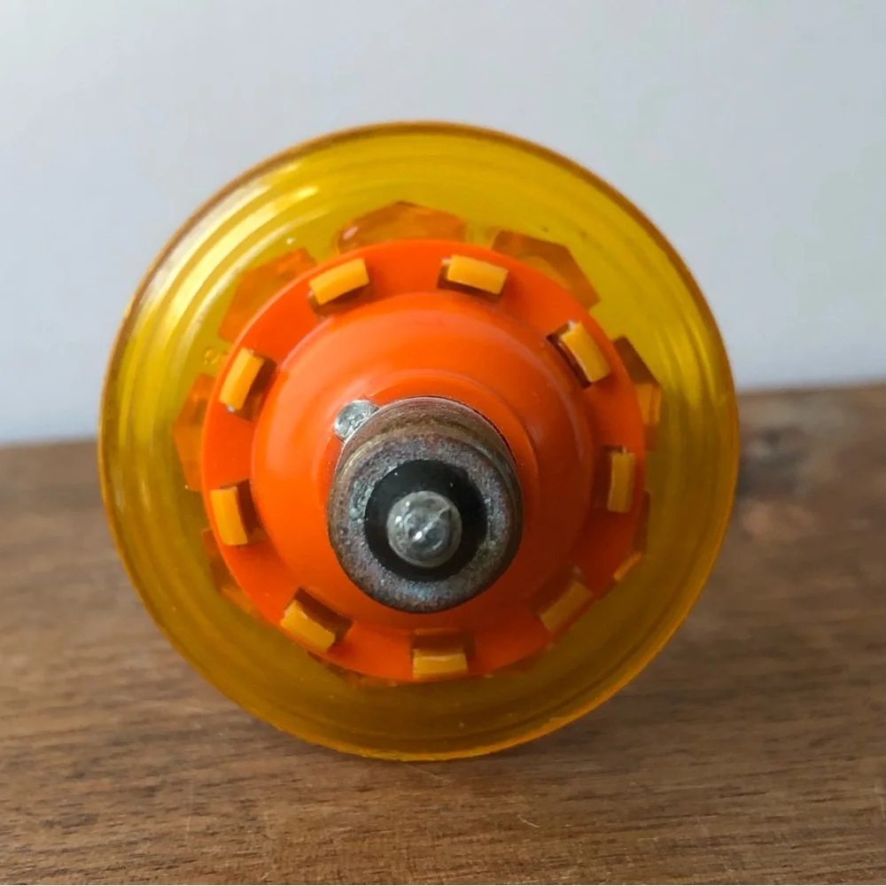Vintage Rare Paramount Saucer Shaped Orange Bubble Light Art Deco